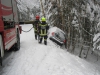 St. Agatha: Unfall durch Schneeglätte - in Straßengraben gestürzt