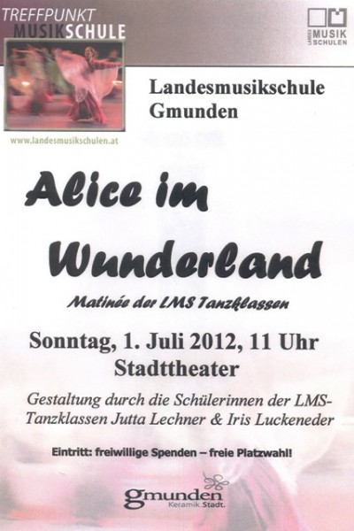 Tanzmatinee "Alice im Wunderland" im Stadttheater