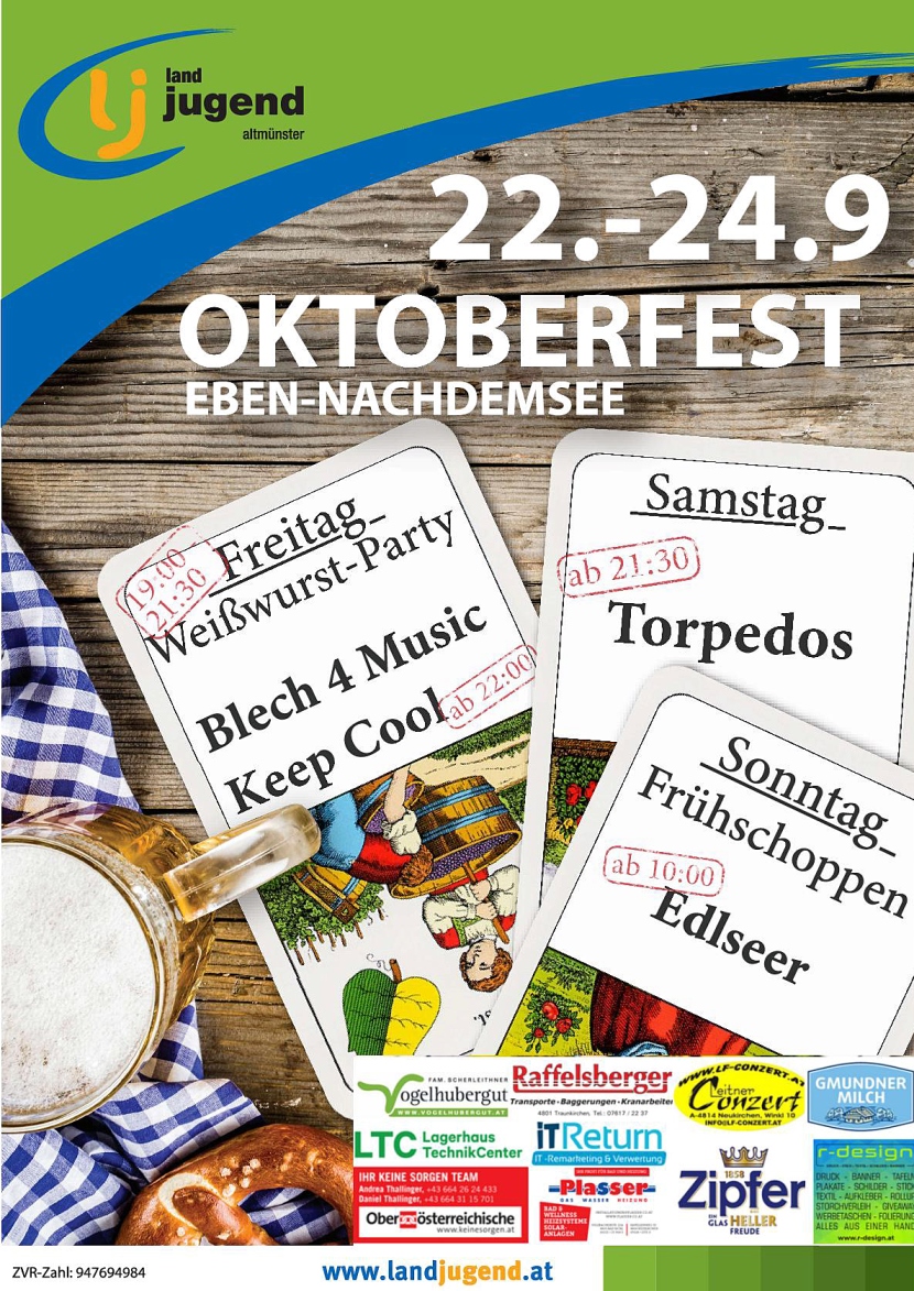 Oktoberfest Eben Das Fest Der Superlative Salzi At   Plakat 001 